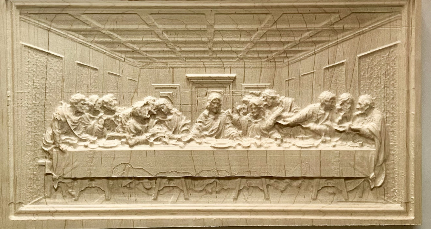 Last Supper 3D carving